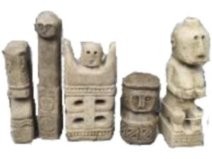 Neolithic Family (5 pc) - 2 sets - Old Cream