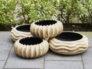 Flores - Scalloped Bowl - Old Cream (pack of 2)