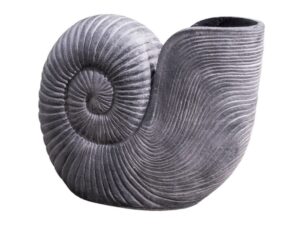 Spiral Shell Umbrella Stand - Old White