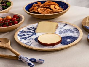 Large Platter - Blue & White 4pcs