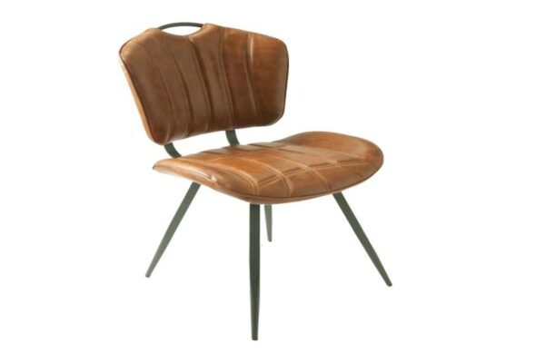 Healey Vegan Leather Chair Tan SET OF 2