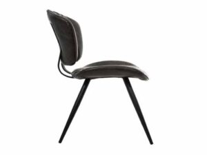 Healey Vegan Leather Chair Grey SET OF 2