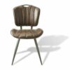 Healey Vegan Leather Chair Chestnut SET OF 2