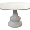 Procida Round Outdoor Dining Table - Natural White
