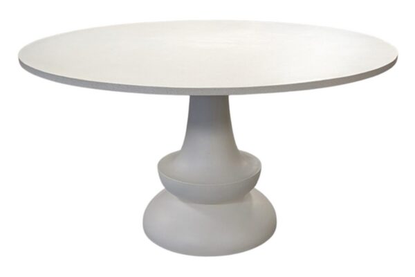 Procida Round Outdoor Dining Table - Natural White