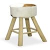 Kampala Tall Bar Stool High Round Seat natural legs