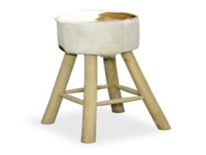 Kampala Tall Bar Stool High Round Seat natural legs