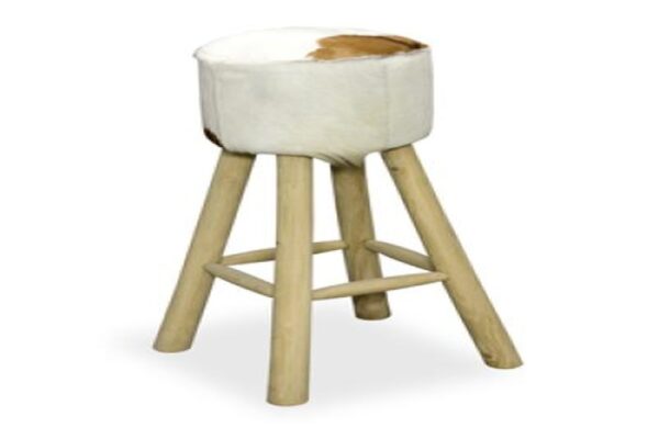 Kampala Tall Bar Stool High Round Seat natural legs