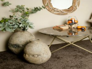 Large Buttoned Pot - Sand