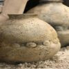Medium Buttoned Pot - Sand