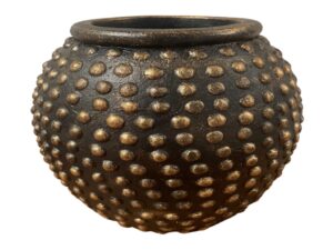 Set of Studded Pots - Black Gold (Pack of 2 sets)