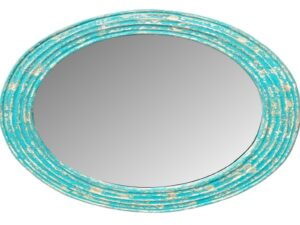 DF-BB-KILN15-AB-featured Round Mirror - Antique Blue