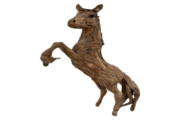 Driftwood Style Horse - Rearing