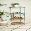 KLEO Boatwood Round Rack with 4 shelves