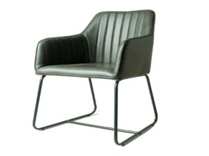 Lancia Dining Chair Vegan Leather Forest Green SET OF 2