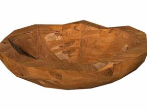 Natural Teak Bowl  50cm