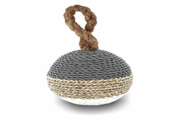 Basketweave Ball Doorstop Tricolour