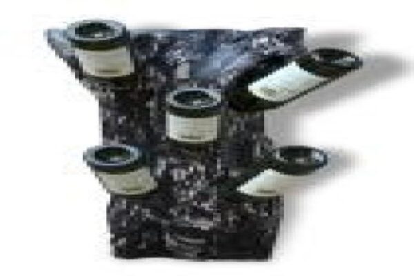 DF-BB-LAW169-featured Charcoal Teak Sliced 6 Bottle rack
