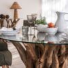 Leila Round Dining Table 160cm (10mm glass)