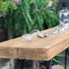 Natural Teak Root Drinks Table 25cm Deep