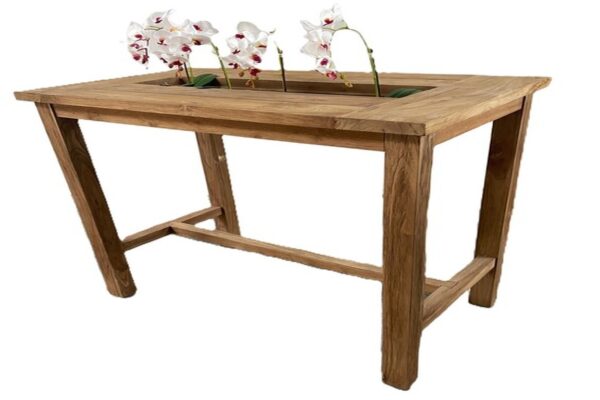 Teak Bar Table with chiller