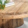 Rustic Mammoth Round Coffee Table