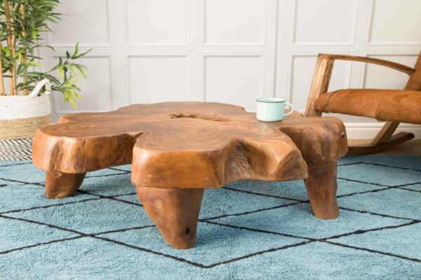 Natural Teak Root Coffee Table