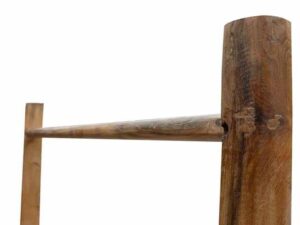 Natural Teak Root Textile Ladder