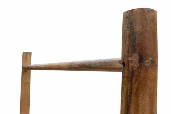 Natural Teak Root Textile Ladder