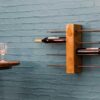 Natural Teak Root Wine Rack 8 Bottles
