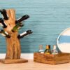 DF-BB-LAW55-featured Natural Teak Root Freestanding Wine Rack 6 bottles