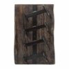 Wall Mounted 4 Bottle Wine Rack - Blackwash