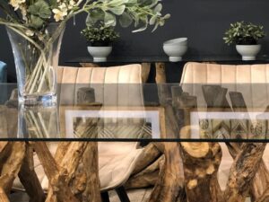 Leila Branchwood Rectangular Dining Table 180cm