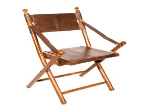 Livingstone Leather Tarlton Campaign Chair