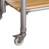 Live Edge Kitchen Island with Pot Rack