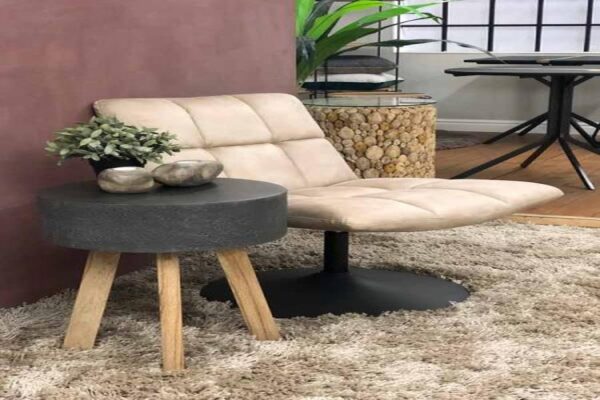 Mantis Swivel Chair - Moleskin Oyster