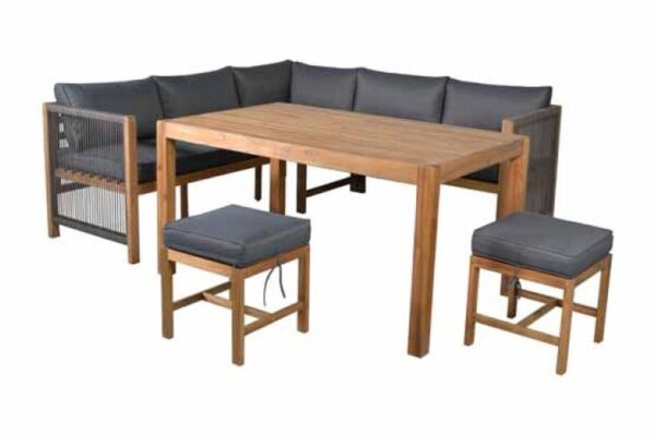 Monterrey Corner Dining 5 pc Garden Set (3 boxes)