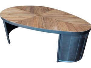 Oban Egg Coffee Table - Pleated Leg