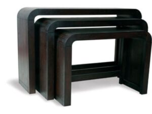 Oak Lounge Consol Table Nest Of 3 Chocko