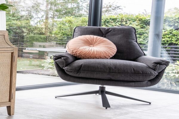 Padstow Easy Chair - Slate Grey Twill