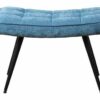 Pinto Footstool - Chenille Ocean