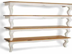 Painted Provence Table Bookshelf Antique White