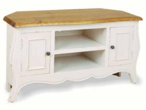 Babette Corner TV Unit Antique White