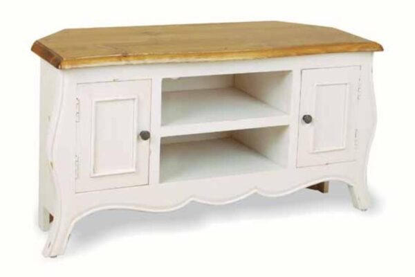 Babette Corner TV Unit Antique White