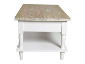 DF-BB-PPR262-featured-1 Cottonwood Coffee Table 2 Drawer with Shelf Antique White