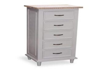 Cottonwood Tallboy 5 Drawer French Grey