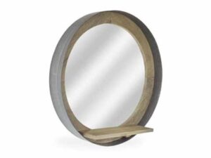 Radius Round Mirror w Shelf