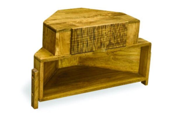 Ripple Corner TV Unit 1 Drawer