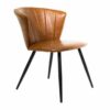 Shelby Dining Chair Vegan Leather Tan SET OF 2