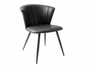 Shelby Dining Chair Vegan Leather Grey SET OF 2